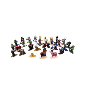 Jada Toys Set of 34 Minecraft Action Figures Diecast Metal Used